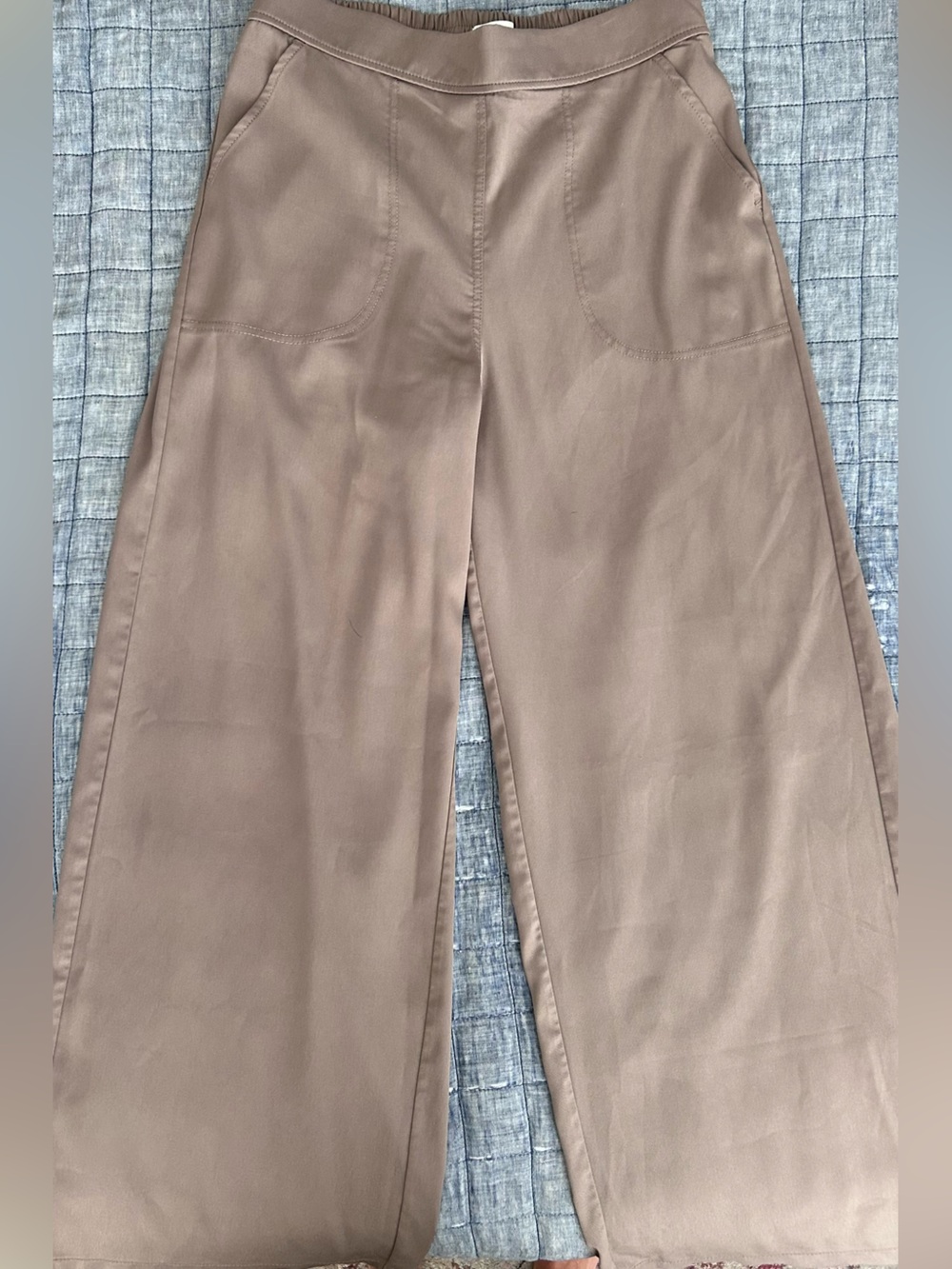 Max Studio Taupe/Brown Straight-Leg Chinos
